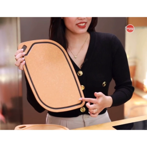 Thớt sợi gỗ iMat không mùn an toàn cho sức khoẻ chịu nhiệt 176 độ dùng được trong máy rửa bát- Hàng chính hãng