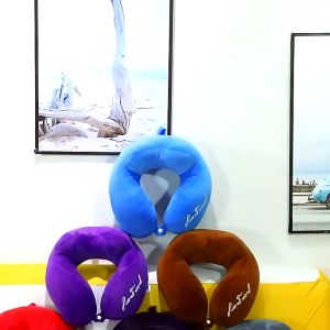 【COD】U-shape Neck Pillow Travel Neck Support Cotton Soft Slow Rebound Suitable for Travel Home Office Airplane Head Rest Head Rest Cushion