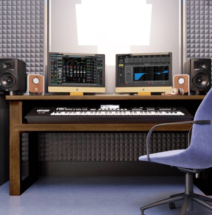 Solid Wood Piano Table Studio Electric Steel Solid Wood Workbench Solid