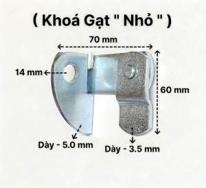 combo 02 bộ - Khoá gạt ngang ( cửa cổng )