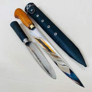 Pisau Sembelih 25 Cm Bonus Pisau Seset Supertajam