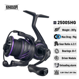 Kingdom | KINGDOM Tegmen PRO Spinning Fishing Reel Ultra-Light Metal Body Max Drag 16KG 5.2:1/6.2:1 8+1BB Saltwater Freshwater Fishing