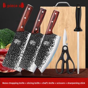 GANGWO | Stainless Steel Kitchen Knife Set with Slicing and Chopping Knives