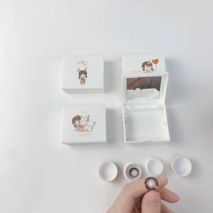 Nước ngâm kính áp tròng tươi mát Nước ngâm lens 60ml (1 chai)120ml Giọt mắt thấu kính 8ml case box