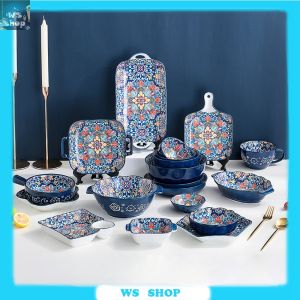 ชูด ชามโบฮีเมียน จานผักหูคู่ชามข้าวเครื่อง ผักโทเครือน การสื่อสาร ผลิตภัณฑ์สุดสร้าง สรรค์ เช่น ชามก๋วยเตี๋ยว เมื่อจับในครัวเรือน