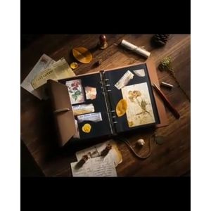 Album ảnh bìa da Nhật ký bìa da Phong cách Vintage dán ảnh 2x3 3x4 4x6 6x9 9x12 10x15 - Album VINTA