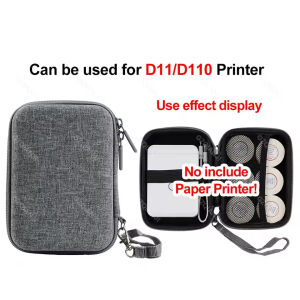 Durable Case for Niimbot B1 B21 B21PRO D110 D11 D101 Label Printer Maker Protection Bag Label Paper Sticker Carry Zipper Storage