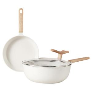 CAROTE | Non-stick Flat Bottom Frying Pan Set