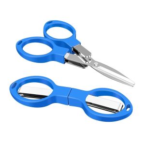 1Pc Folding Fishing Line Scissors Stainless Steel Retractable Portable Durable Mini Cutter Cutting Outdoor Travel Daily Use