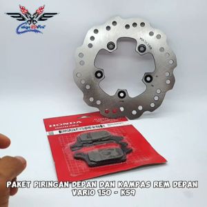 Paket K59 Piringan Cakram Depan Vario 150 LED & Kampas Cakram Depan Vario 150 LED