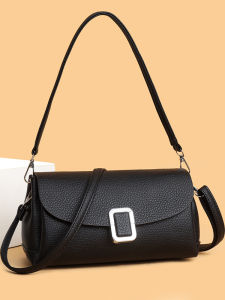 Fashionable Multi-Layer Soft Leather Small Square Bag Womens Handbag Single Shoulder Bag Versatile Crossbody Bag for All Ages