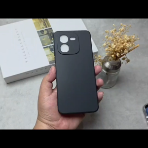 Case for Iqoo Z7 Iqoo Z9X Macaron Square Black / Case Square Edge Iqoo Z7 Iqoo Z9X