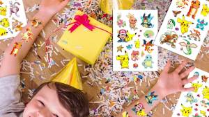 Potdemiel | 6 Pcs Pokemon Temporary Tattoo Stickers Pikachu Squirtle Charizard Stickers Funny Cartoon Kids Girls Birthday Gifts Reward Toys