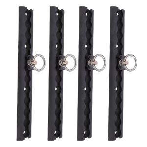 Aluminum L Track 304mm/12in Heavy Duty L Track Tie Down System with 8 O Ring Fittings for Motorcycles ATVs Dirt Bikes Utility Tr