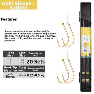 SEELUCKER | Pre-assembled Tangle-proof Dual Hook Fishing Rig Set for Wild Big Fish Fishing
