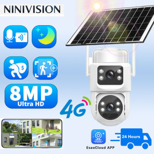 กล้องรักษาความปลอดภัยระบบไร้สายโซลาร์8MP โอเวอร์แคม4K | เลนส์คู่กลางแจ้ง PTZ | การตรวจจับมนุษย์ AI | การมองเห็นได้ในเวลากลางคืนสี | กันน้ำ IP66 | ไม่มีค่าบริการรายเดือน | แอป EseeCloud