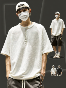 SZON | Áo Thun Henley Thoáng Khí Nhẹ Cho Nam