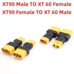 4pcs XT60 Male/Female to XT90 Male/Female Adapter Connector RC Lipo Battery Conversion DIY Control Parts