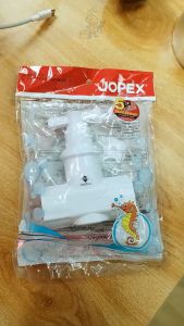 Nasara JOPEX 3SC01W 25mm PVC Stopcock Socket End Non-Thread T-Handle Stop Valve Pipe Fitting Faucet / Tembaga Penyambung Paip