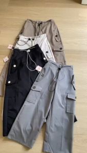 Celana Twill Anak Perempuan Panjang Kulot Tanggung Pinggang Karet Aplikasi NomenaKids 4441