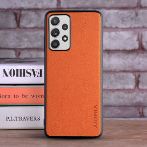 Case for Samsung Galaxy A13 4G Textile Leather Fashion Soft TPU Hard PC 3 in1 material for  Galaxy A13 4G Case funda Coqua