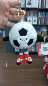 Móc Khóa Bông Quả Bóng Đá 10 cm - ZooZoo 7501 - Màu Trắng Đen
