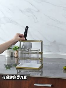 Tableware Storage With Water Drainer Utensil Holder Kitchen Organizer Bekas Dapur Spoon Knife Fork Kitchen Drying Rack