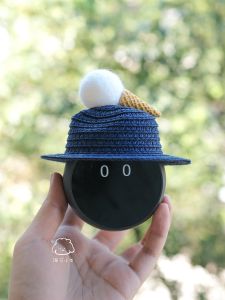 Nomi Robot Hat Cute Bee Ice Cream Grass Hat Accessory for ET7 ES8 ES6 ET5 Car Interior Decoration round Shape DIY Brand