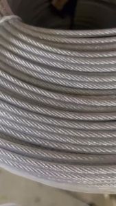 Dây cáp thép bọc nhựa phi 6 dùng làm trang trí dây phơi dây căng treo điện Noel - cáp thép thái bình vina