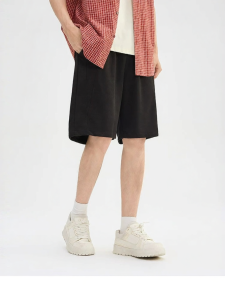 SANFU | Summer Mens Casual Loose-fit Drawstring Waist Knit Shorts