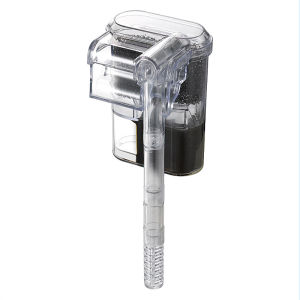 Small Wall Mounted Aquarium Water Filter External Hang On Back Adjustable Oxygen Pump Waterfall Filtration System For Fish Tank