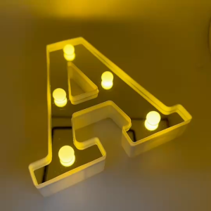 โคมไฟดิจิทัล LED Light Up Letter ตัวอักษรภาษาอังกฤษ 3D ไฟประดับ สําหรับตกแต่งบ้าน งานแต่งงาน วันเกิด ปีใหม่คริสต์มาส ปาร์ตี้ DIY