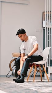 Footstep Footwear Sandal Pria Azhar - White Sendal Lebaran Haji Umroh Umrah Safar Mudik Kasual Anti Slip