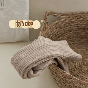 Pure Cotton Spring Autumn Childrens Tights No Bone Combed Cotton Girls Underwear Pantyhose with Crotch Big Medium Children