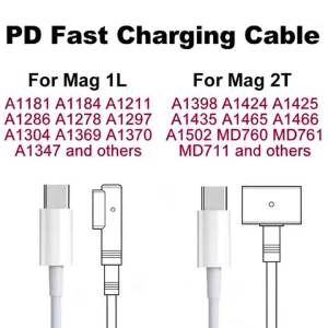 New Laptop Charger for Macbook Pro Air Adapter mag 1 mag 2 45W 60W 85W A1278 A1286 A1465 A1466 A1425 A1502 A1398 USB-C Cable