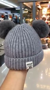 Topi Kupluk Bayi Pompom Topi Anak BuckTopi Kupluk Bayi Pompom Topi Anak Bucket Rajut Topi Korea Bunny Hat/Pilot/Unicorn B251et Rajut Topi Korea Bunny Hat/Pilot/Unicorn B251