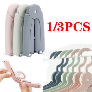 1/3pcs Travel Foldable Hangers Portable Clothes Rack Travel And Business Drying Hangers Windproof And Anti Slip Drying Hangers