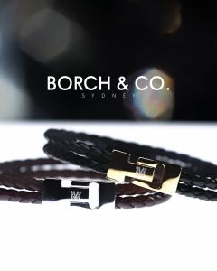 BORCH & CO. Gelang Kulit Leather Bracelet - Nappa Recto Black