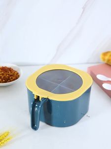 TUKUO ID - Tempat Bumbu Dapur 4IN1 Free Sendok Rak Seasoning Box 4 Sekat Kotak Wadah Toples Praktis Kitchen