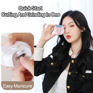 【Ship in 24H】Electric nail grinder Electric Nail Clipper Automatic Nail Grinder for Children Adult Nail Polishing Trimmer USB Charging Mini Palm Manicure Tool