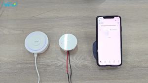 MeeGoo WiFi Human Body Sensor Presence Sensor with Illumination Detection Presence Detection Bluetooth 5.0 Push Notification Works with Tuya Smart App
