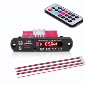 Kebidumei | KEBIDUMEI 120W Amplifier Bluetooth 5.0 MP3 WMA APE Decoder Board DC 12V Handsfree Car Audio USB TF FM Radio Mp3 Music Player