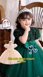 [3m-4±yrs] Baju Baby Dress Retro Kids Dress Gaun Budak Baby Kembang Princess Perempuan Lembut Birthday Dress Party Dress