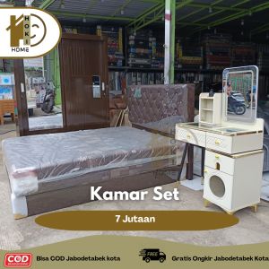 FREE ONGKIR Paket Kamar Set Minimalis Paket Seserahan Kamar Set Kekinian Kamar Set Modern Lemari Pakaian Kasur Orthopedic Meja Rias Import