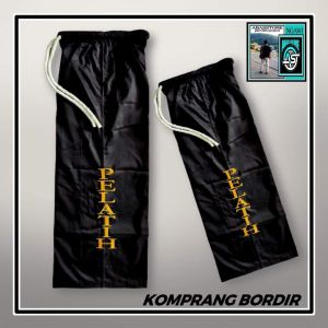 CELANA NAGATA BORDIR CELANA BORDIR KOMPRANG NAGATA CELANA KOMPRANG NAGATA BORDIR MOTIF PELATIH KUNING