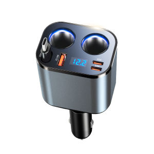 NIUMAN | Quick Charging Car Charger with Retractable Cable and Dual Port