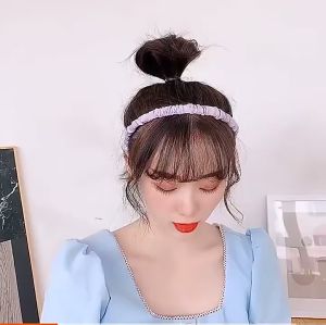 Cài tóc băng đô nhún nhiều màu vải lụa cực đẹp siêu Hot phong cách Hàn Quốc