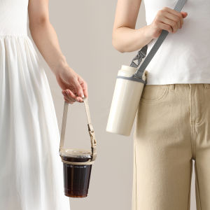 Portable Water Bottle Cup Holder Carabiner Beverage Holder Outing Convenient Hand Carry Coffee Milk Tea Drink Fa So La