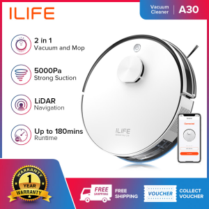 [SG Stock] ILIFE A10s Robot Vacuum Cleaner Sweeping& Mopping 5000Pa Strong Suction App Control For Hard Floor and Carpet Schedule Planned Routing Cleaning 450ml Dust Box Voice Prompts Volume Adjustment Multi-Mode Operation & Display Robotic Vacum Cleaner - Lazada
