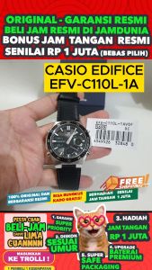 CASIO ORIGINAL - CASIO EDIFICE EFV-C110L-1AVDF - MEN NG - Kulit - Hitam - Jam dunia JD18 # Jam Tangan Pria Jam Pria Jam Tangan Anti Air CASIO EDIFICE + CASIO EFV-C110L-1A EFV C110L 1A EFV-C110L C 110 L EFVC110 EFV-C110 EFVC110L EFV-110 $ KL